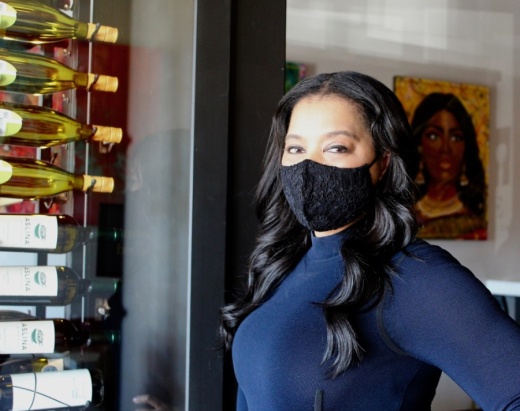 Shawntell McWilliams, who may be the only Black woman leading a wine bar in Houston, draws on her experience as an educator and fundraiser at Trez Art and Wine Bar. (Matt Dulin/Community Impact Newspaper)
