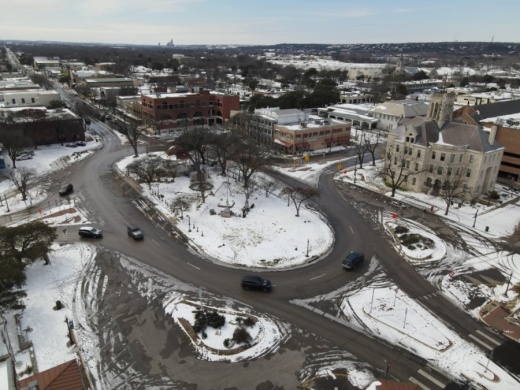 New Braunfels has been covered in ice and snow since early Feb. 15. (Warren Brown/Community Impact Newspaper)
