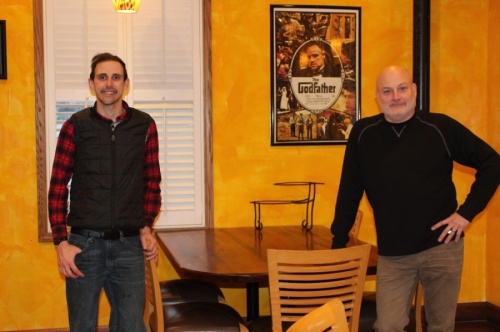 General Manager Zach Kunde, left, and Executive General Manager John Long have been working over the past year to ensure diner safety while providing a family-friendly atmosphere. (Photos by Wendy Sturges/Community Impact Newspaper)