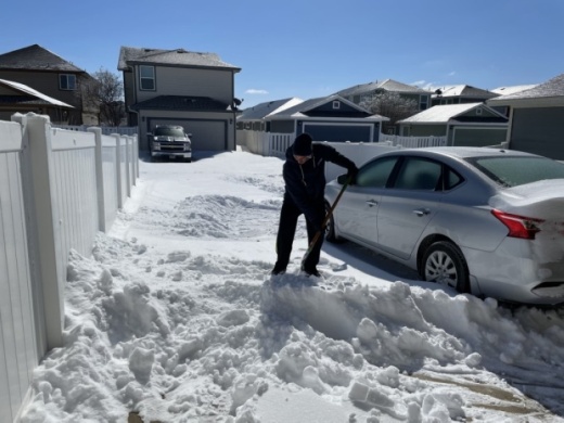 An unprecedented amount of snow fell across Pflugerville and Texas, leaving many without power. (Nicholas Cicale/Community Impact Newspaper)