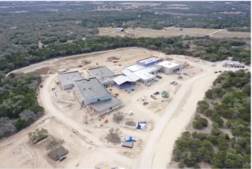 Photo of school site from the air