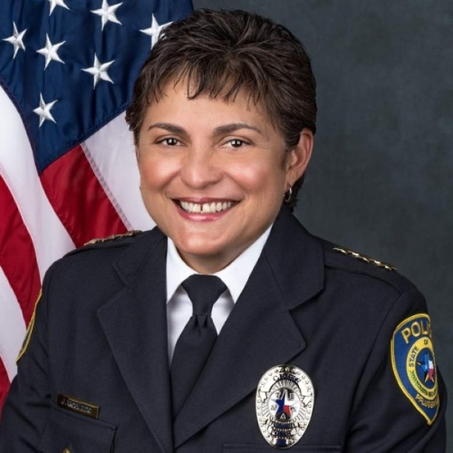 Pflugerville Police Chief Jessica Robledo retired following four years of service with the city. (Courtesy city of Pflugerville)