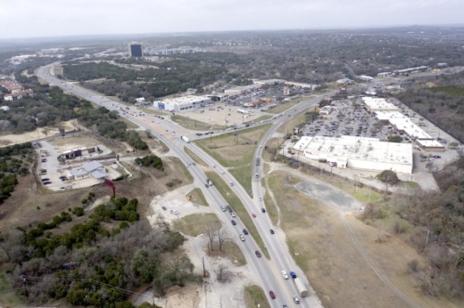 The 3.9-mile stretch of Hwy. 290 through the Y at Oak Hill was ranked the 43rd worst stretch of road in the state by the Texas A&M Transportation Institute. The report was issued in December, but used data from before the pandemic in 2019. (Courtesy Falcon Sky Photography) 