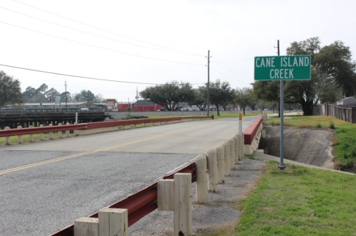 Katy city officials plan to rebuild the bridge over Cane Island Creek along the First Street extension for drainage purposes as part of a project to increase mobility in the area. (Morgan Theophil/Community Impact Newspaper)