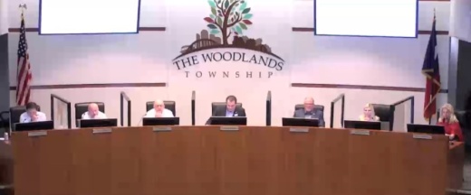 The Woodlands Township board of directors met Feb. 24 to discuss items including winter storm recovery and a financial report. (Screenshot via The Woodlands Township)