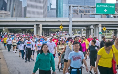 The 32 annual Walk to End HIV will have a virtual format this year encouraging donations. (Courtesy Morris Malakoff/AIDS Foundation Houston)
