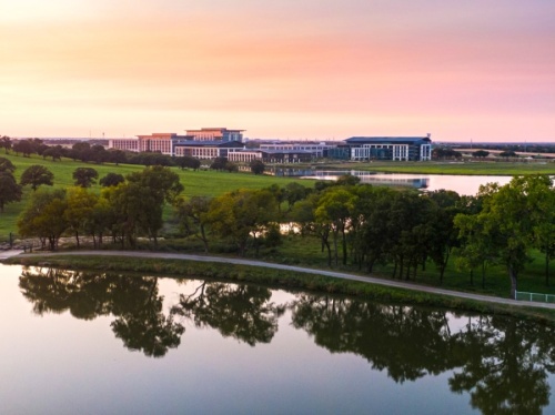 The Charles Schwab headquarters in Westlake is one of several developments in the AllianceTexas and north Fort Worth area expected to come online in 2021. (Courtesy Hillwood)
