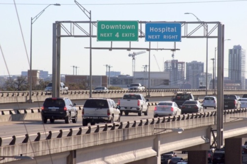The upper decks of I-35 would be taken down according to designs from the Texas Department of Transportation for a project to revamp the highway through downtown Austin. (Jack Flagler/Community Impact Newspaper)