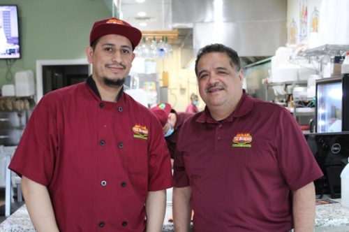 Sergio Pineda (right) opened Ta Bueno on Spring Cypress Road in Cypress in August 2019 with his partner Salvador Reyes. (Shawn Arrajj/Community Impact Newspaper)