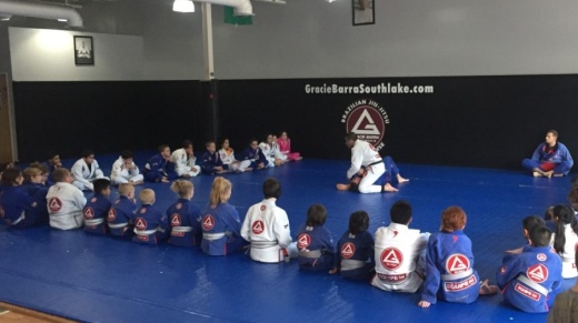 Students attend a class at Gracie Barra in Southlake. (Courtesy of Gracie Barra)