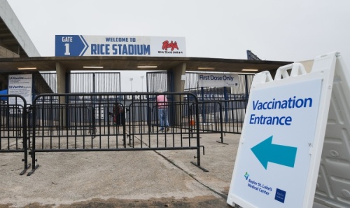 Rice Stadium Vaccine Site