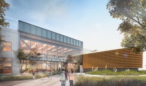 The new Frisco Public Library has already earned an award for its design. (Rendering courtesy Gensler)