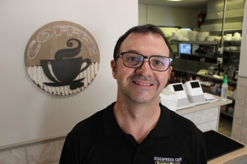 Biko Begaj said he started Eggspress Cafe to serve as a regular destination for the local neighborhood. (Daniel Houston/Community Impact Newspaper)