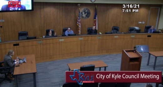 Kyle City Council decided March 16 that new signage for Veterans Drive should be installed by Memorial Day. (Screenshot courtesy city of Kyle)