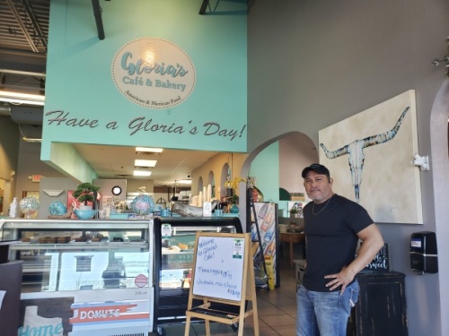 Manny Romero took over ownership of Gloria's Cafe and Bakery in 2018. (Ali Linan/Community Impact Newspaper)