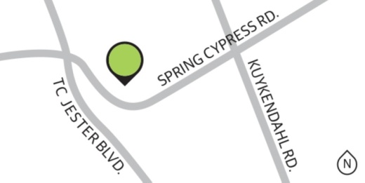 Located near the intersection of Spring Cypress Road and TC Jester Boulevard, Villages of Senterra Lakes comprises 274 single-family homes and is zoned to Klein ISD. (Graphic by Ronald Winters/Community Impact Newspaper)