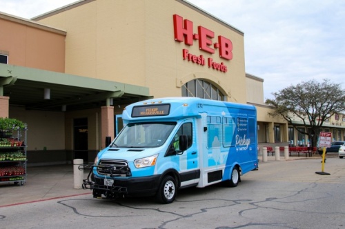 Locations within the 3.5-square-mile service area include local shopping plazas, medical services, Pflugerville City Hall, the Pflugerville Public Library, parks and other attractions near downtown. (Courtesy Capital Metro Transportation Authority)