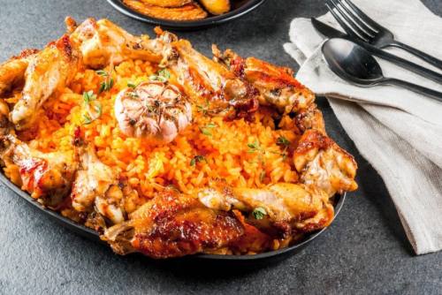 Gidi's Bar & Grill will serve typical West African dishes, such as jollof rice. (Courtesy Adobe Stock)