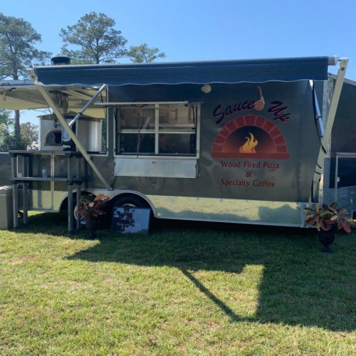 Mobile food truck Sauced Up opened at 36825 FM 1774 in late January and is slated to open a brick and mortar store in the same location this summer. (Courtesy Sauced Up)