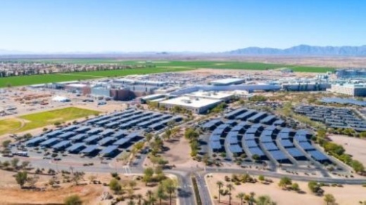 Intel plans to invest $20 billion in an effort to expand its semiconductor manufacturing operations by building two new fabrication facilities at its Ocotillo Campus in Chandler, according to a news release from the city. (Courtesy city of Chandler)