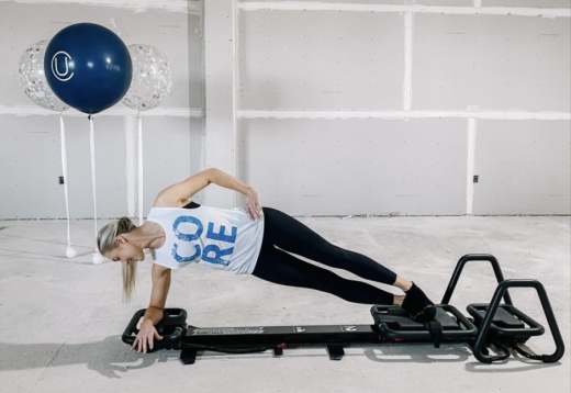 Lagree specializes in high intensity but low impact muscular endurance exercises to combine strength, endurance, cardio, balance, core and flexibility training, per a company release. (Courtesy Urban Core)