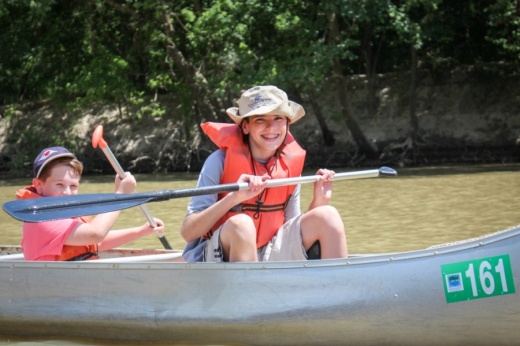Harris County Precinct 4 hosts a canoeing event March 13 at Jesse H. Jones Park & Nature Center. Pictured are campers canoeing at the park's 2016 summer camp. (Courtesy Harris County Precinct 4)
