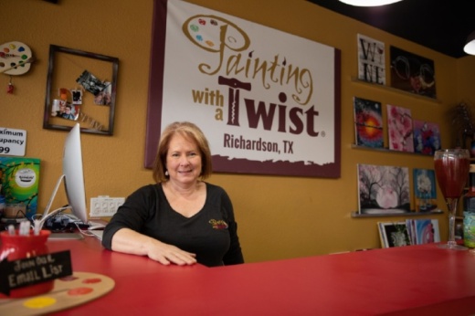 Kim Garrison opened Painting With a Twist in Richardson in December 2016. (Liesbeth Powers/Community Impact Newspaper)