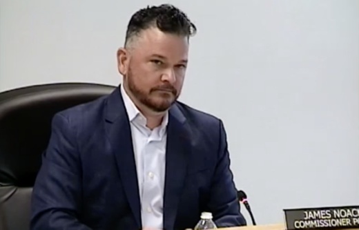Precinct 2 Commissioner James Noack said officials had spoken with ExxonMobil regarding the employment requirements, and the company was aware they were out of compliance. (Screenshot via Montgomery County Commissioners Court livestream)