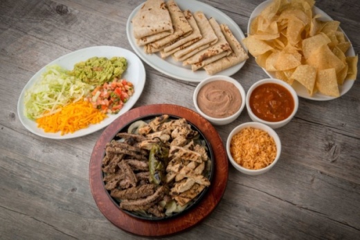 Fajita options at Fajita Pete's include beef, chicken, shrimp and vegetable. (Courtesy Fajita Pete's)