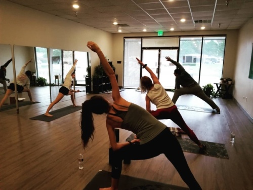 The studio offers a variety of yoga classes as well as meditation and life coaching. (Courtesy Alpine Yoga)