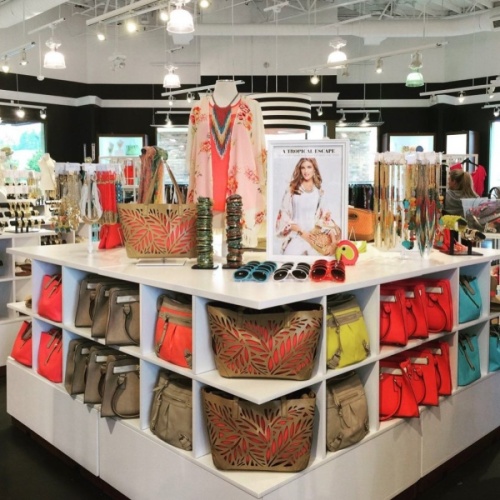 The store is known for its color-coordinated in-store setup of clothes, shoes, jewelry and other accessories. (Courtesy Charming Charlie) 