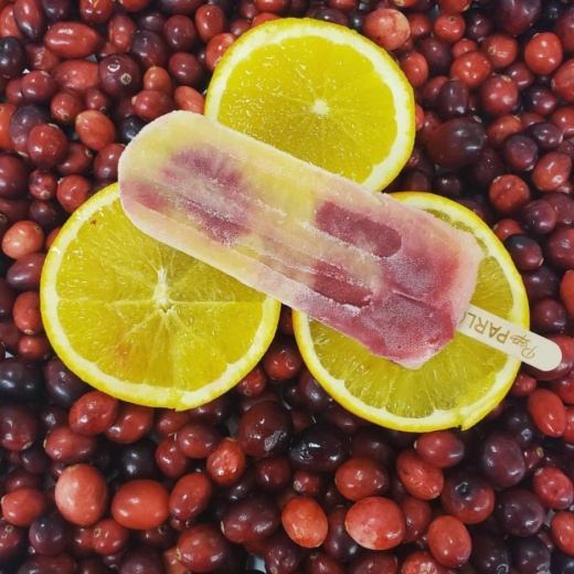 Orange Cranberry is one of the flavors offered at The Pop Parlour. (Courtesy The Pop Parlour)