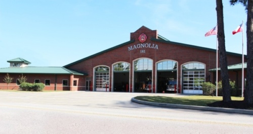 Montgomery County ESD No. 10 meetings are held at Magnolia Volunteer Fire Department Station No. 181, located at 18215 Buddy Riley Blvd., Magnolia. (Kara McIntyre/Community Impact Newspaper)