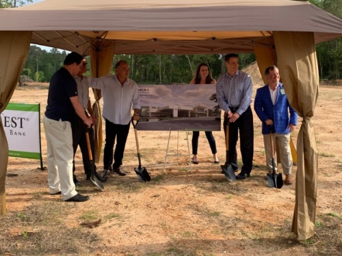 A groundbreaking was held this week for the new Willis Surgery Center, which is expected to open in spring 2022. (Courtesy HCA Healthcare)