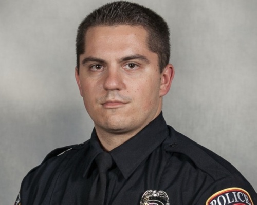 A memorial for Officer Justin Putnam will be held April 18 at Five Mile Dam Park's soccer complex. (Courtesy city of San Marcos)