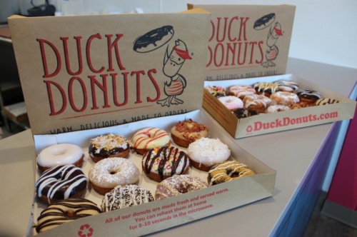 Duck Donuts will open in Brentwood on April 18. (Photos by Wendy Sturges/Community Impact Newspaper)