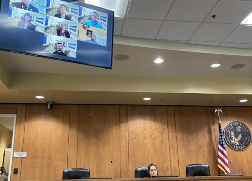 A team from Texas State University presented findings to Kyle City Council on an ongoing ride-hailing partnership with Uber. (Brian Rash/Community Impact Newspaper)