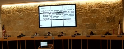 Buda ended its moratorium on issuing solicitation permits during City Council's April 20 meeting. (Screen shot courtesy city of Buda)