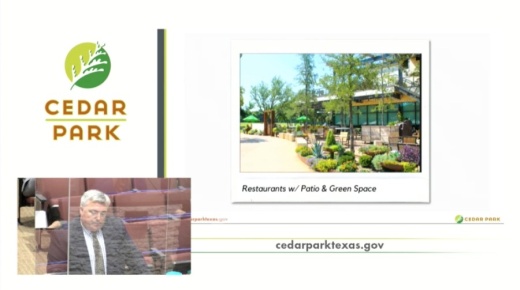 Cedar Park city council meeting screenshot