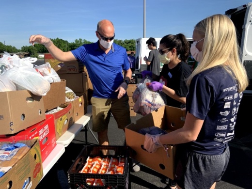 The food distribution is the first of three to be held by the city of Kyle over the next three months. (Courtesy Hays County Food Bank)