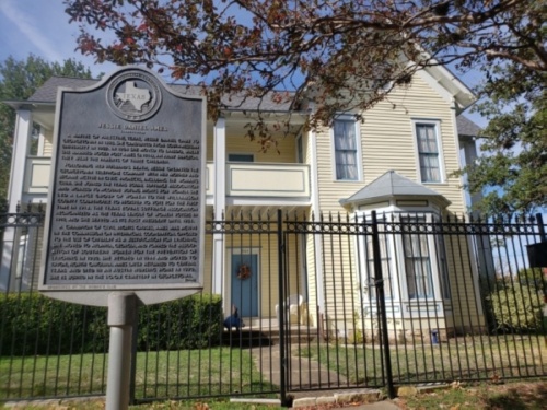 Jessie Daniel Ames' home is located at 1004 S. Church St., Georgetown. (Ali Linan/Community Impact Newspaper)