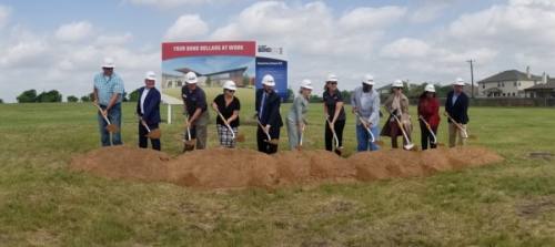 Construction will now begin on PfISD's Elementary School No. 23 after the ground breaking April 28. (Courtesy: PfISD Twitter)