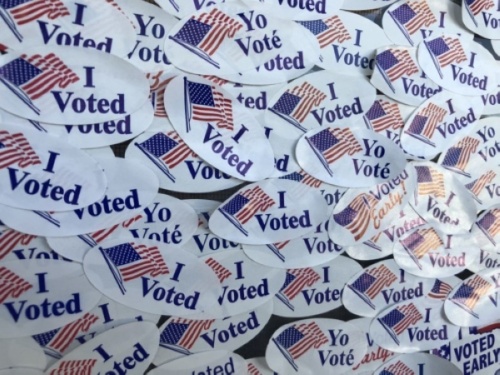 "I voted" stickers.