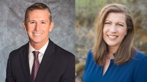 Cameron Bryan and Hannah Smith will serve as Carroll ISD's newest trustees. (Courtesy Bryan and Smith)