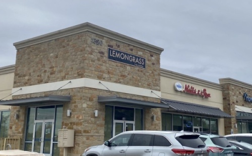 Lemongrass is located at 1320 Cypress Creek Road, Ste. 100, Cedar Park. (Taylor Girtman/Community Impact Newspaper)