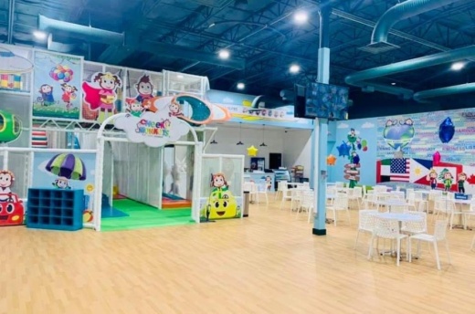 Inside play areas at Cheeky Monkeys