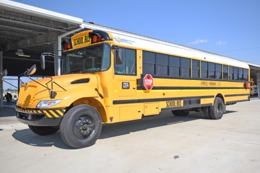 Cy-Fair ISD recently added 266 propane buses to its total fleet. Funded by the 2019 bond package, the buses account for approximately 30% of the district’s total fleet and provide cleaner emissions. (Courtesy Cy-Fair ISD)