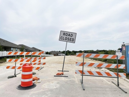 Once the project is complete, Logan Street will extend to A.W. Grimes Boulevard. (Megan Cardona/Community Impact Newspaper)