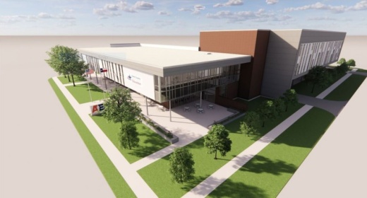 The new Adult Education Center will be located at 6515 Irvington Blvd., Houston. (Rendering courtesy Cre8 Architects)