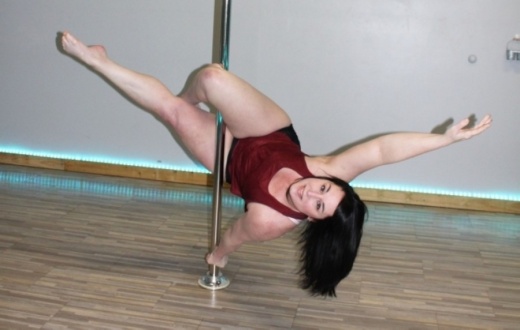 Allison Roussel, owner of Altitude Pole Fitness & Aerial Arts Highland Village, started taking pole fitness classes in 2012. (Karen Chaney/Community Impact Newspaper)
